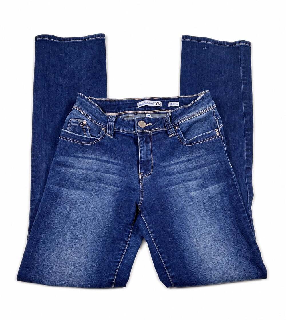YMI WannaBettaButt Mid Rise Flare Jeans Size 5